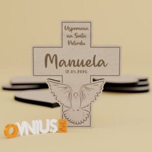 Drvena zahvalnica za Svetu Potvrdu s velikim imenom