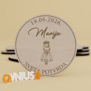 Posebna zahvalnica za krizmu za djevojčice - Krug