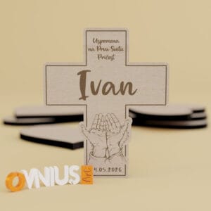 zahvalnica za pričest ruke krunica