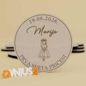 Zahvalnica za pričest za djevojčice