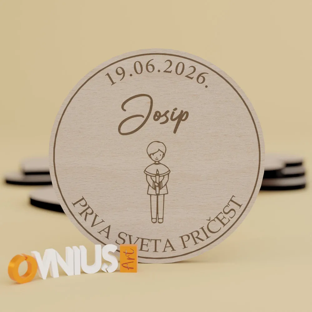 Zahvalnica za pričest za dječake